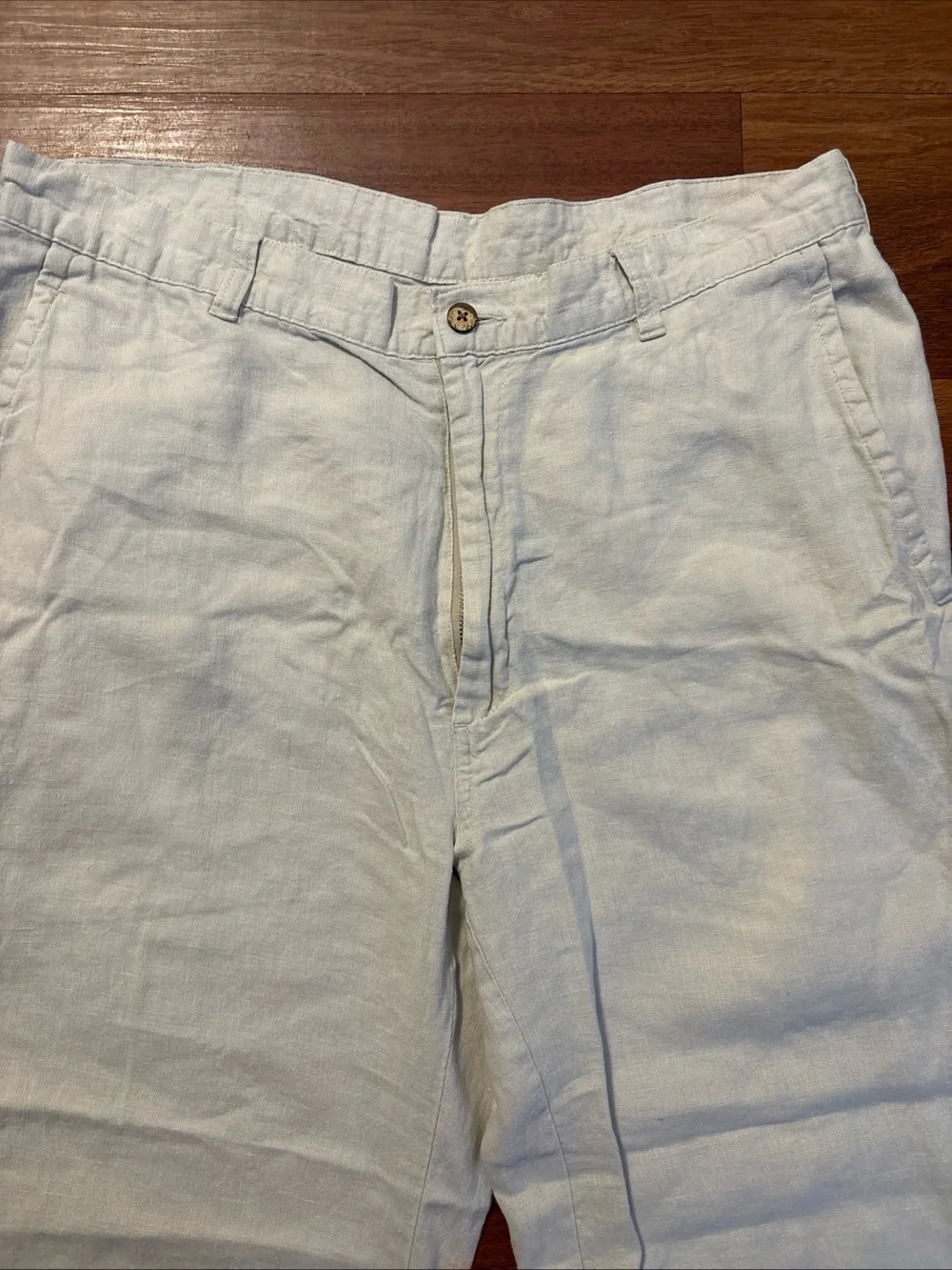 Jos. A. Bank Men's Size 38 Beige Beach Vacation 100% Linen Pants